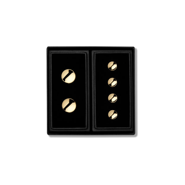alice made this Alice Made This | Designer Cufflink and Studs | 18ct Gold Shirt Studs Gift Sets