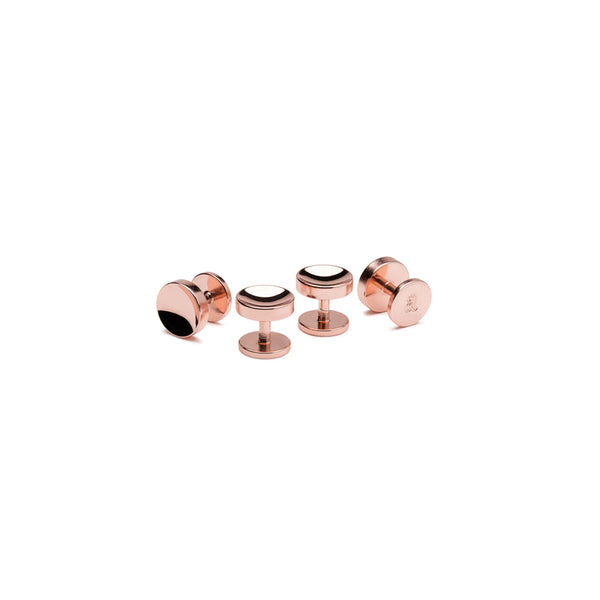alice made this Alice Made This | Designer Shirt Studs | Rose Gold Shirt Studs Stud