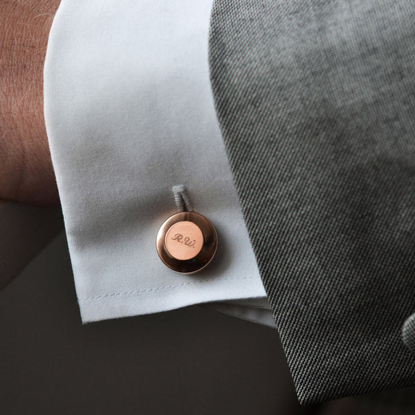 Alice Made This Alice Made This | Edward Copper Cufflinks | Minimalist Cufflinks Cufflinks