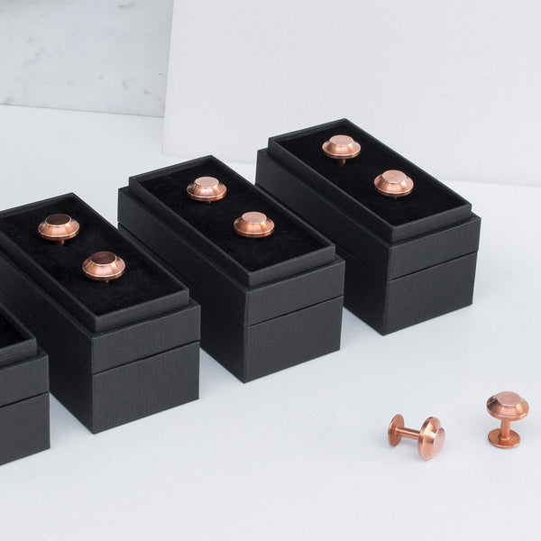 Alice Made This Alice Made This | Edward Copper Cufflinks | Minimalist Cufflinks Cufflinks