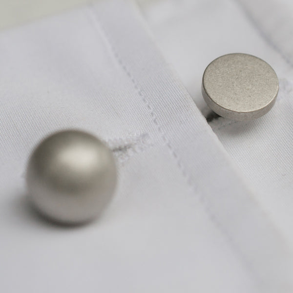 Alice Made This Alice Made This | Grafton 925 Silver Cufflinks | Matte Finish Cufflinks