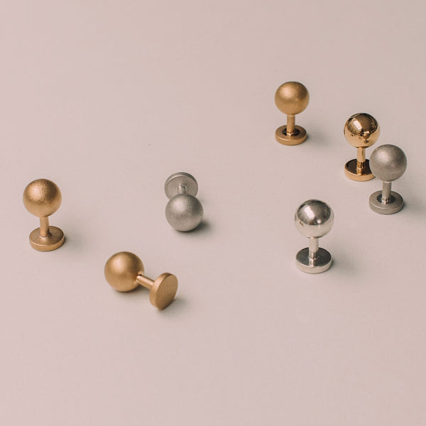 Alice Made This Alice Made This | Grafton 925 Silver Cufflinks | Matte Finish Cufflinks