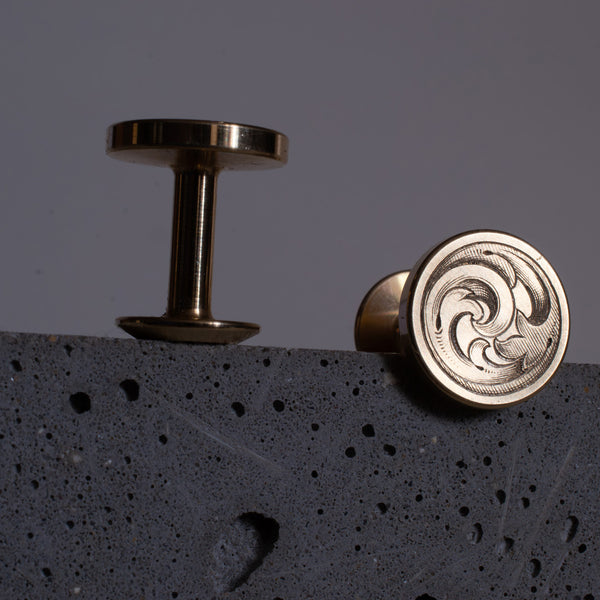 Alice Made This Alice Made This | Hand Engraved Cloak Scrolls Cufflinks | Limited Editions Cufflinks