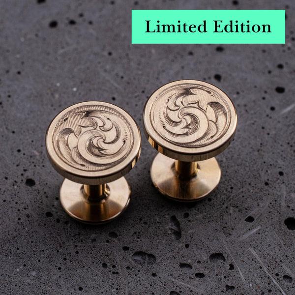 alice made this Alice Made This | Hand Engraved Cloak Scrolls Cufflinks | Limited Editions Cufflinks alice made this Alice Made This | Hand Engraved Cloak Scrolls Cufflinks | Limited Editions Cufflinks
