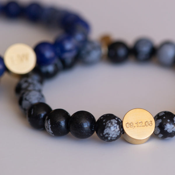 Alice Made This Alice Made This | Hutton Obsidian Bracelet | Personalised Bracelets | Semi Precious Stones Bracelets