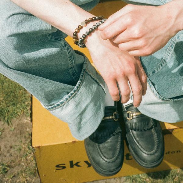 Alice Made This Alice Made This | Hutton Obsidian Bracelet | Personalised Bracelets | Semi Precious Stones Bracelets