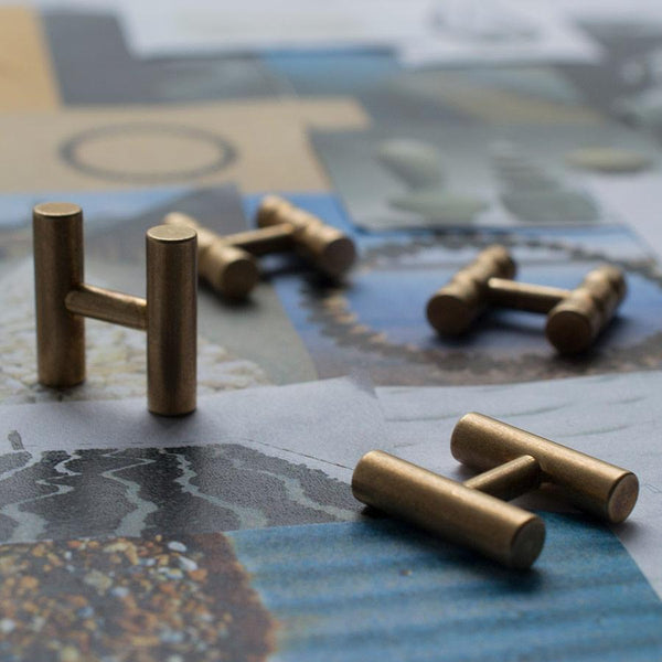 Alice Made This Alice Made This | Kitson Brass Cufflinks | Aerospace Inspired Cufflinks