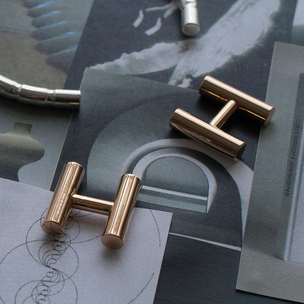 Alice Made This Alice Made This | Kitson Rose Gold Cufflinks | Minimalist Cufflinks Cufflinks