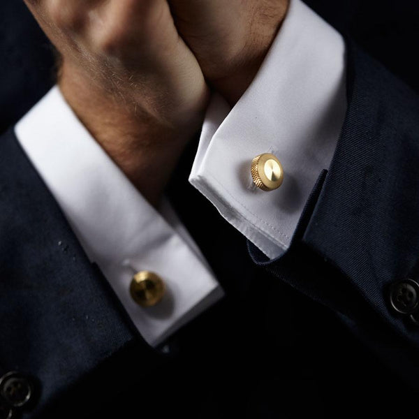Alice Made This Alice Made This | Oliver Brass Cufflinks | Minimalist Cufflinks Cufflinks