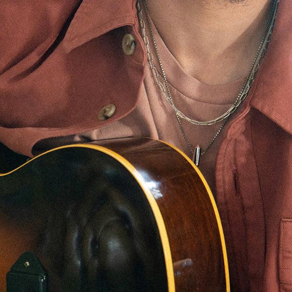 Alice Made This Alice Made This | Quacey Silver Necklace For Men Men's Necklace