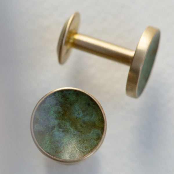 Alice Made This Bayley Forest Green Brass Cufflinks – Alice Made This Cufflinks