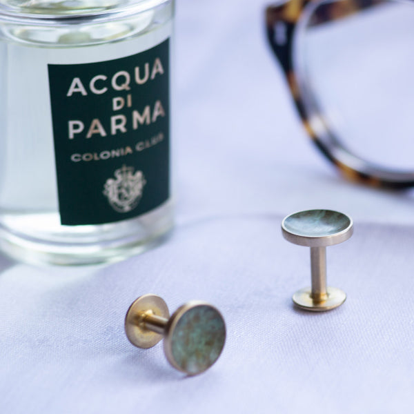 Alice Made This Bayley Forest Green Brass Cufflinks – Alice Made This Cufflinks