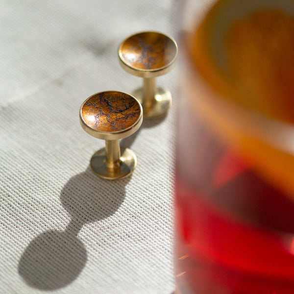Alice Made This Bayley Ochre Brass Cufflinks – Alice Made This Cufflinks