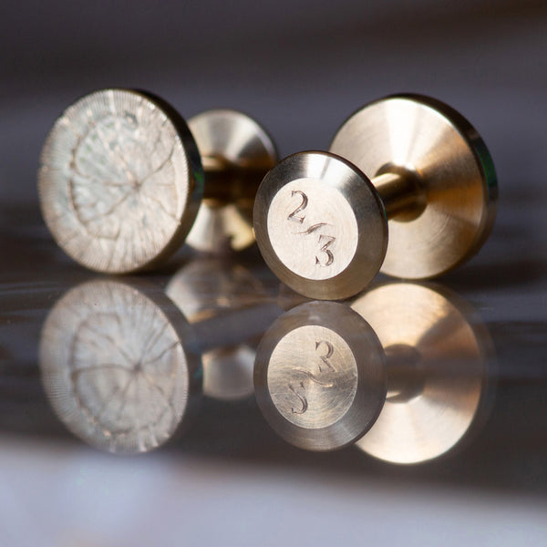 Alice Made This Edition - Oak Hand Engraved Brass Cufflinks – Alice Made This Cufflinks