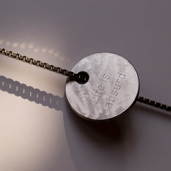 Alice Made This Silver Men's Necklace | Dot Silver Mottled Necklace | Alice Made This – Alice Made This Men's Necklace