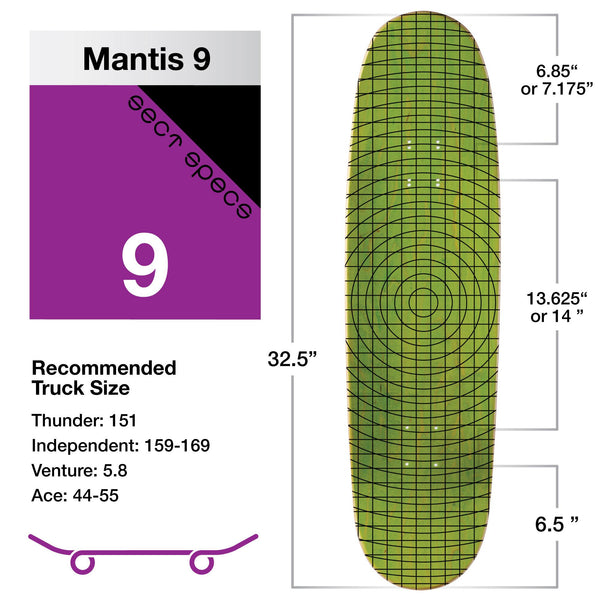 Alien Workshop Dyrdek Mantis 9.0 Slick – Alien Workshop | The Sovereign Sect Decks