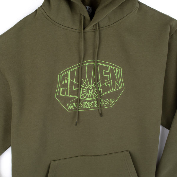 Alien Workshop OG Logo Lines Hoodie Olive – Alien Workshop | The Sovereign Sect Sweatshirts