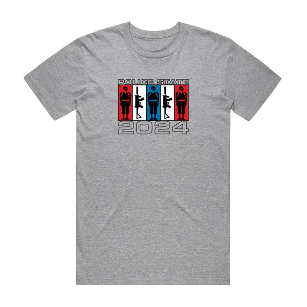 alien workshop Police State T-Shirt Heather Gray – Alien Workshop | The Sovereign Sect T-Shirts