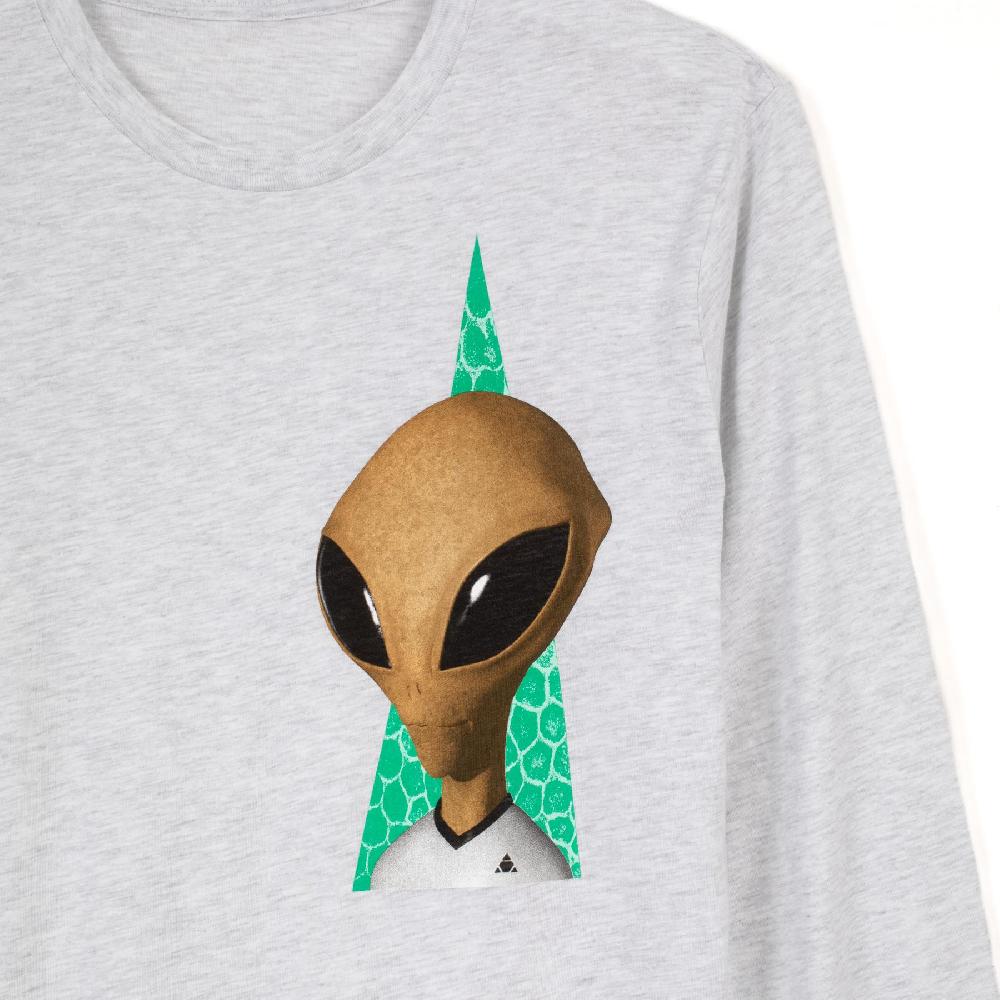 Alien Workshop Visitor Reality L/S T-Shirt Heather Gray – Alien Workshop | The Sovereign Sect Longsleeve T-Shirt