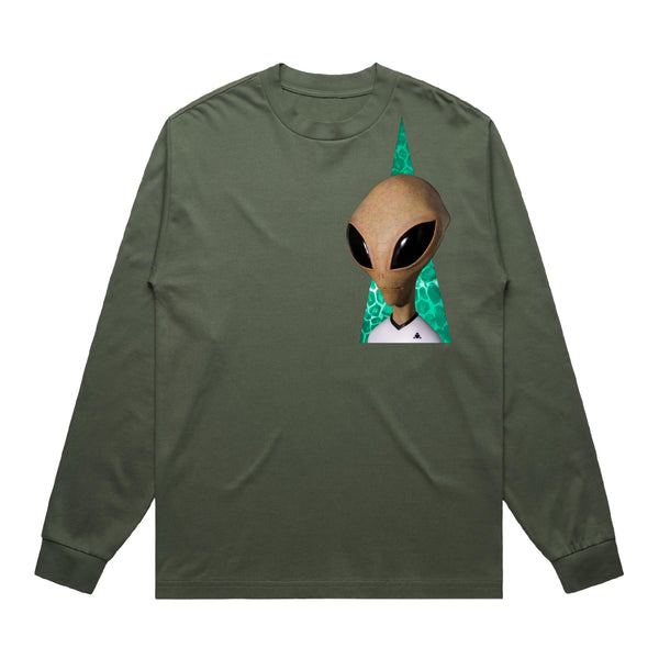 alien workshop Visitor Reality L/S T-Shirt Olive – Alien Workshop | The Sovereign Sect Longsleeve T-Shirt