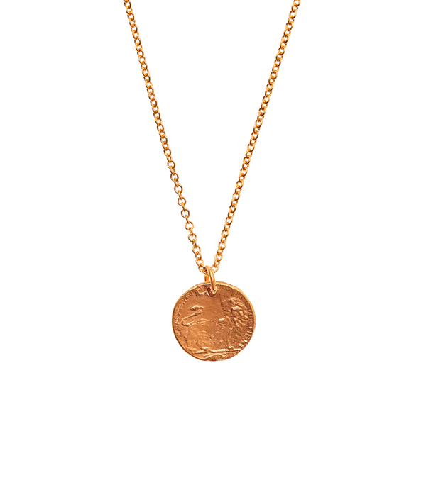 alighieri Baby Lion Cub Necklace | 24k Gold-Plated Coin | Alighieri Necklaces