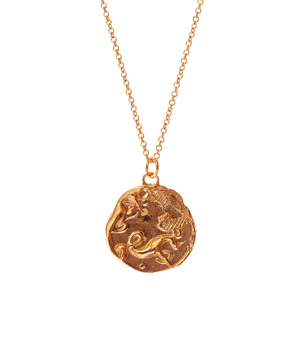 Alighieri Capricorn Zodiac Necklace | 24kt Gold-Plated Pendant | Alighieri Necklaces