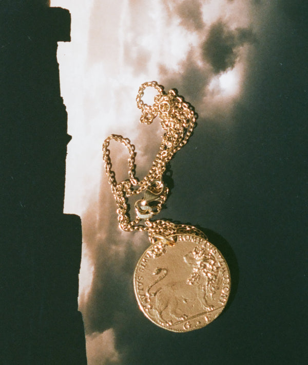 Alighieri Il Leone Medallion | 24kt Gold-Plated Necklace | Alighieri Jewellery Necklaces