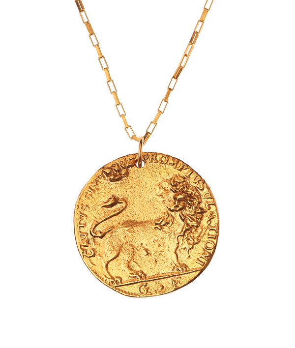Alighieri Il Leone Medallion | Solid Gold Medallion Necklace | Alighieri Jewellery Necklaces