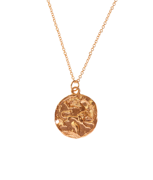 Alighieri Leo Necklace | 24k Gold-Plated Zodiac Pendant | Alighieri Jewellery Necklaces