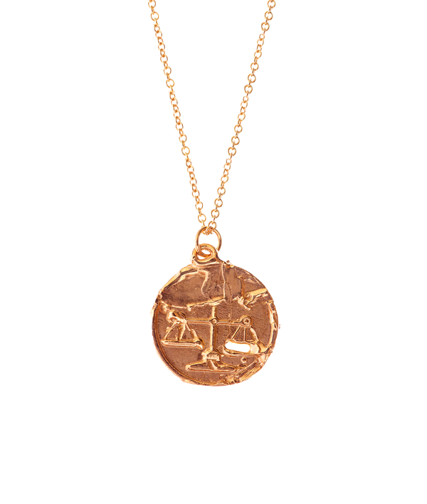 Alighieri Libra Necklace | 9k Gold Zodiac Pendant | Alighieri Necklaces