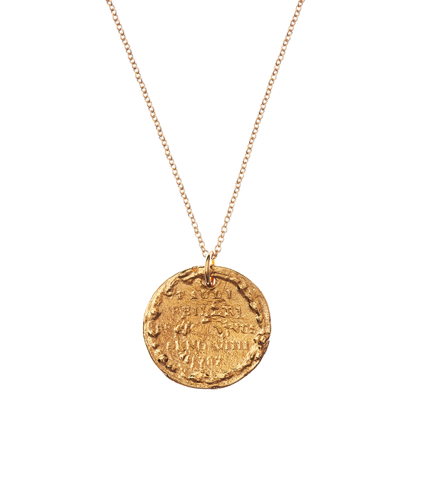 Alighieri Medium Leone Medallion | 24kt Gold-Plated Necklace | Alighieri Necklaces