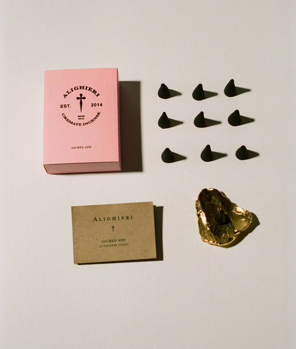 Alighieri Sacred Ash Incense Cones | Frankincense Agarwood & Fennel | Alighieri Homeware