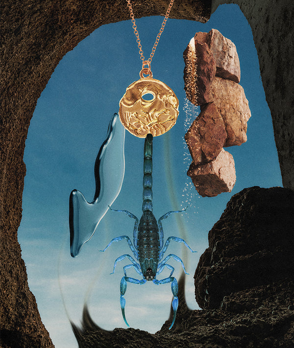 Alighieri Scorpio Necklace | 9k Gold Zodiac Pendant | Alighieri Necklaces