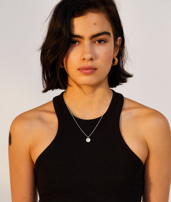 Alighieri Snow Lion Cub Necklace | Recycled Sterling Silver Coin | Alighieri Necklaces