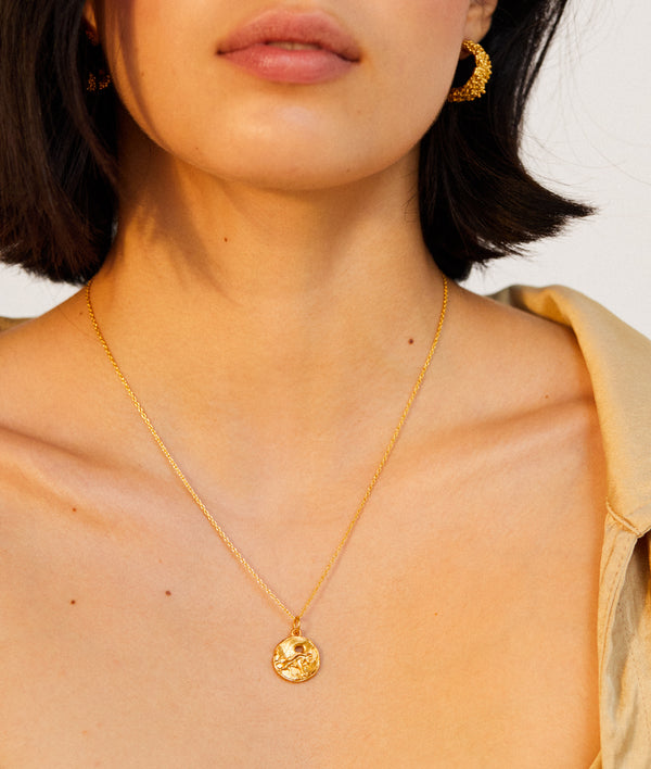 Alighieri Taurus Necklace | 9k Gold Zodiac Pendant | Alighieri Necklaces