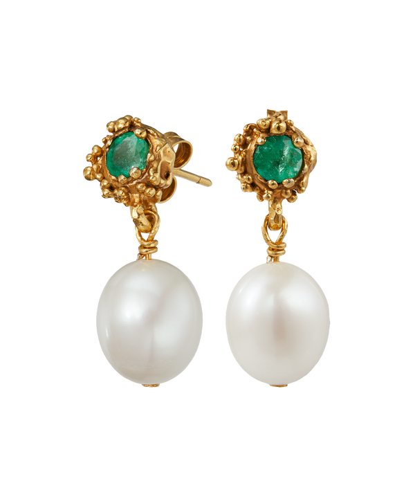 Alighieri The Emerald Spark Earrings | 24kt Gold Plated | Alighieri Jewellery Earrings