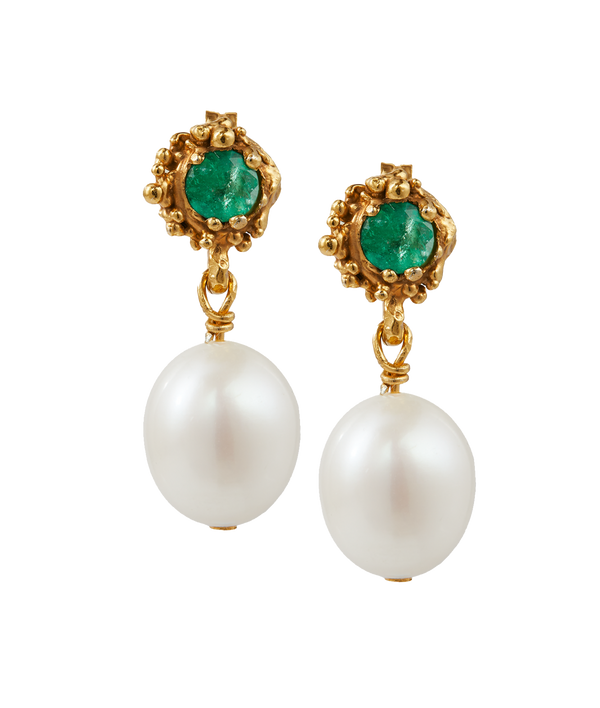 Alighieri The Emerald Spark Earrings | 24kt Gold Plated | Alighieri Jewellery Earrings