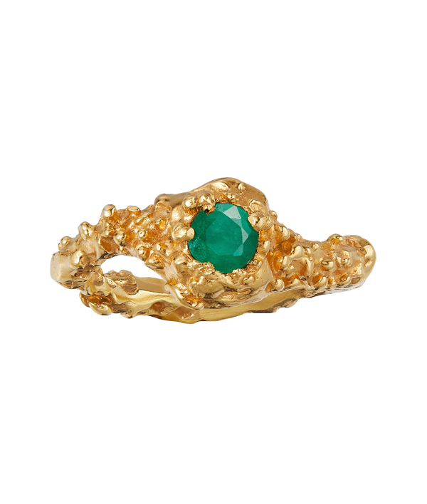Alighieri The Emerald Spark Ring | 9kt Solid Gold | Alighieri Jewellery Rings