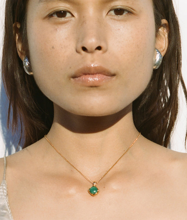 Alighieri The Eye Of The Storm Emerald Necklace| Gemstone Pendant | Alighieri Necklaces