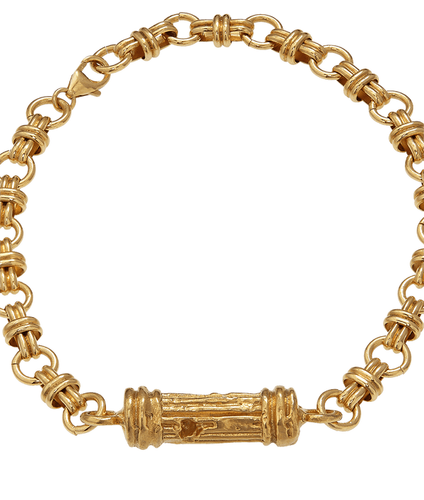 Alighieri The Founding Pillar Bracelet | 24kt Gold Plated | Alighieri Jewellery Bracelets