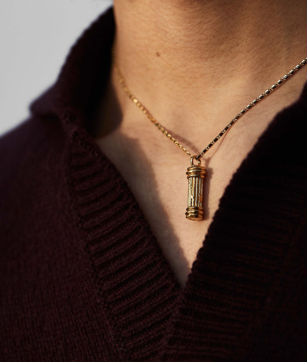 Alighieri The Founding Pillar Necklace | 24kt Gold Plated | Alighieri Jewellery Necklaces