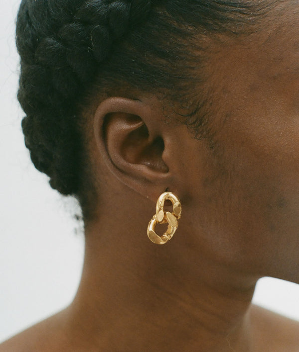 Alighieri The Fractured Link Earrings | 24kt Gold-Plated | Alighieri Jewellery Earrings
