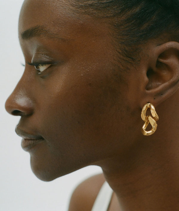 Alighieri The Fractured Link Earrings | 24kt Gold-Plated | Alighieri Jewellery Earrings