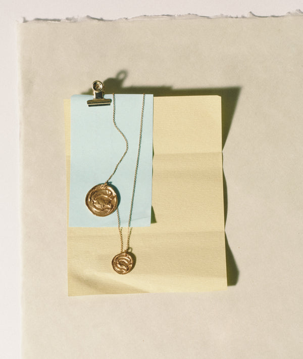 Alighieri The Gone Fishing Double Medallion Necklace – Alighieri Necklace