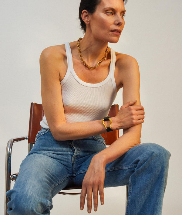 Alighieri The Link Of The Wanderlust Leather Cuff | Alighieri Jewellery Bracelets