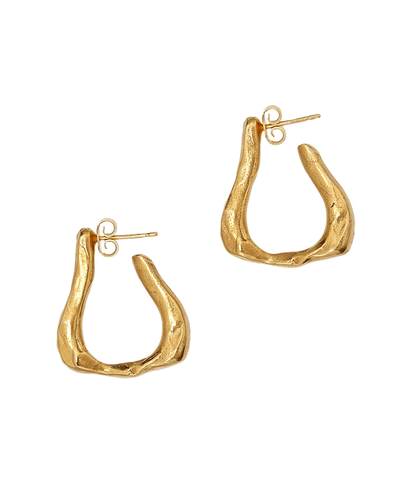 Alighieri The Link Of Wanderlust Hoop Earrings | 24kt Gold Plated | Alighieri Earrings