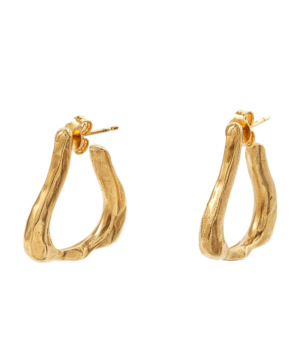 Alighieri The Link Of Wanderlust Hoop Earrings | 24kt Gold Plated | Alighieri Earrings