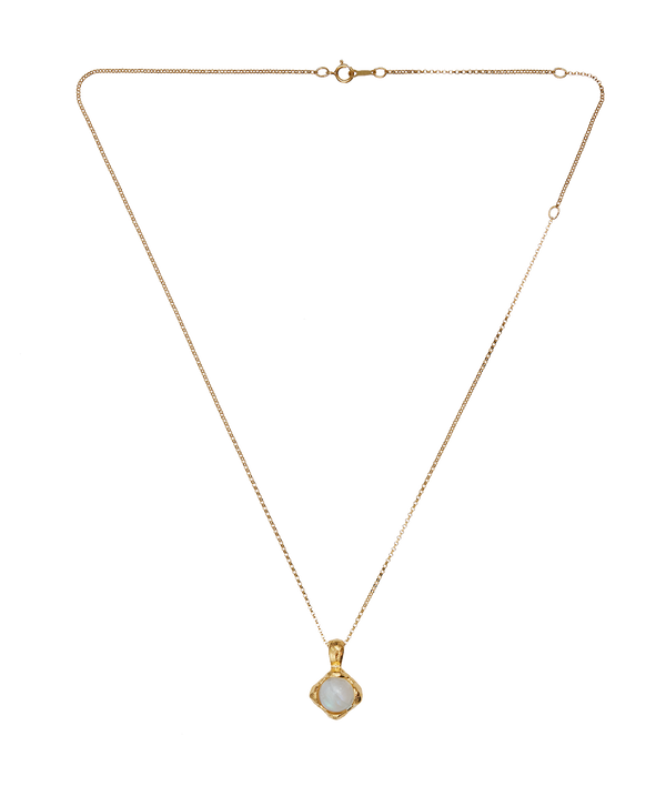 Alighieri The Lunar Fragment Moonstone Necklace | 24kt Gold-Plated | Alighieri Necklaces