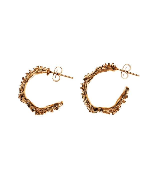 alighieri The Lunar Rocks Hoop Earrings | 24kt Gold-Plated | Alighieri Jewellery Earrings