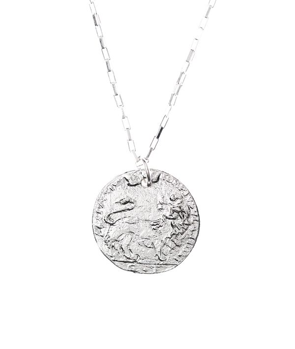 alighieri The Medium Snow Lion Medallion // Box Chain – Alighieri Necklaces